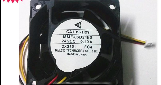 Mitsubishi E500 CA1027H09 MMF-06D24ES-FC4 DC24V 0.10A 6025 6CM 3Pin 3Wire Cooling Fan
