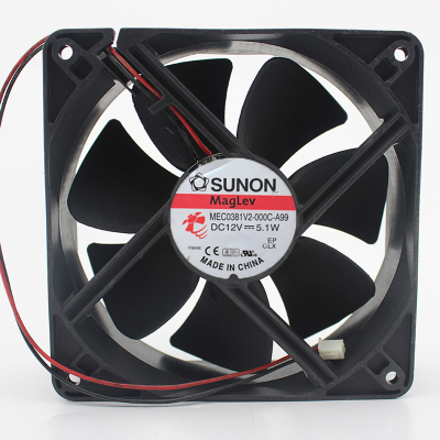 SUNON MagLev MEC0381V2-000C-A99 DC12V 5.1W 12038 12CM 120MM 120*120*38MM 2Wire Cooling Fan