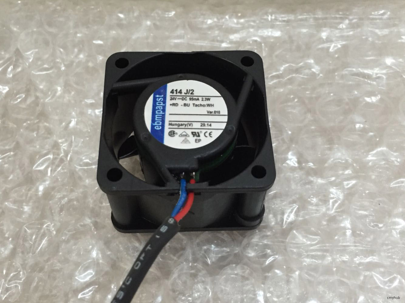 ebmpapst 414 J/2 24V DC 95mA 2.3W 4025 4CM 40mm 40x40x25mm 40*40*25mm 2Wire Cooling Fan