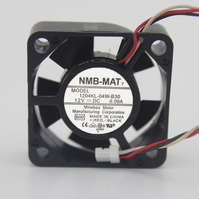 NMB 1204KL-04W-B30 DC12V 0.09A 3CM 3010 3CM 30MM 30x30x10mm 3Wire 3Pin Cooling Fan