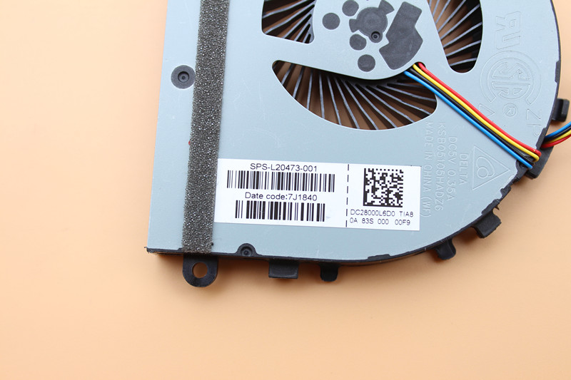 HP L20473-001 KSB05105HADZ6 DC28000L6D0 7J1840 DC5V 0.35A 4Wie 4Pin Cooling Fan