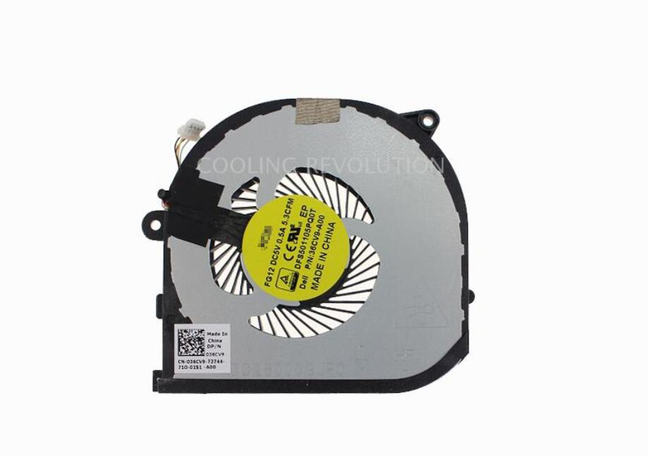 New For Dell XPS 15 9550 5510 0HYY21 036CV9 36CV9 FG12 DFS501105PQ0T 36CV9-A00 GPU Cooling Fan