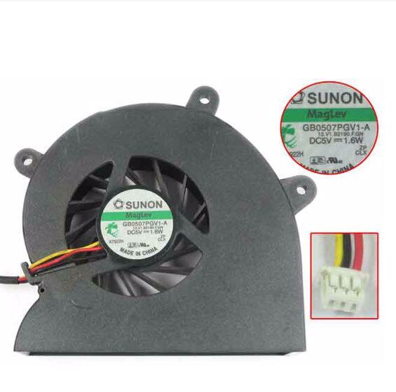 Acer Aspire 9800 9810 9920 SUNON GB0507PGV1-A 13.V1.B2190.F.GN DC5V 1.6W 3Wire 3Pin CPU Cooling Fan