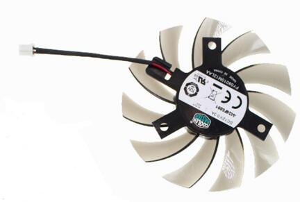 New GIGABYTE N630-2GI GT630 GT240 430 440 N730 FY08010H12LAA DC12V 2-Pin 75mm 40mm Graphics Card Cooling Fan