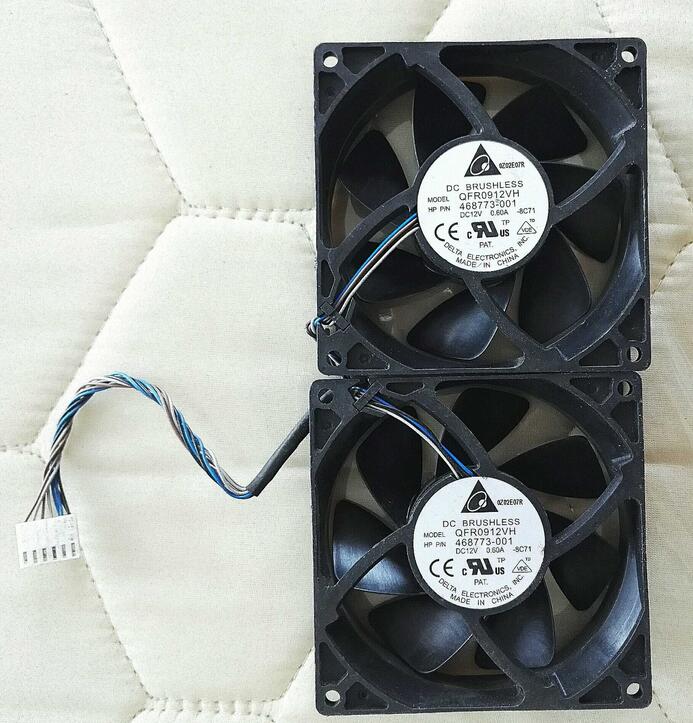 HP Z800 Z600 SPS 468773-001 508064-001 Delta QFR0912VH 8C71 Workstation PC Computer Cooling Fan