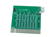 Mainrboard PCI-E 16X 8X PCI Express Slot Tester Card for Motherboard Detect the Southbridh with TYPE-C Power Supply LED indicator